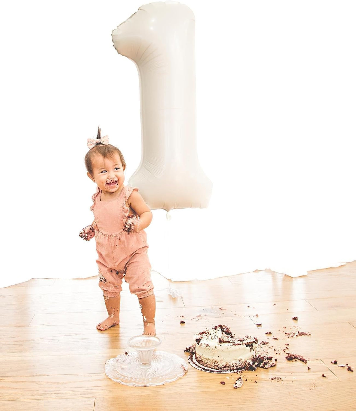 Regine Switzerland Cream Number Balloon - 40 Inch Birthday Decoration - Perfect for Celebrations