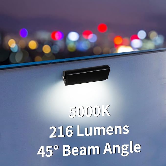 4inch 1.8W 12V AC/DC Low Voltage Landscape Lighting,5000K Daylight White Retaining Wall Light,Hardscape Lighting Paver Light,50,000 Hours Lifespan Outdoor Step Light,4Packs-Black