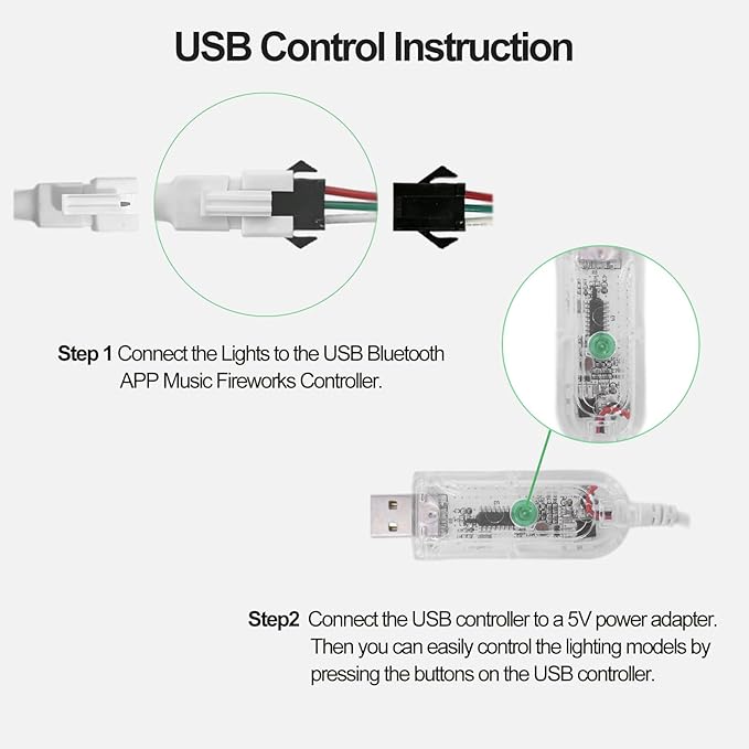 WS2812B RGB LED Strip Light Bundle-ZH037 1M/3.28FT APP Control for Bambu Lab X1/P1P/P2S/H2D 3D Printer Accessories MakerWorld Models Lamp 60 LEDs Ideal DIY 3D Print