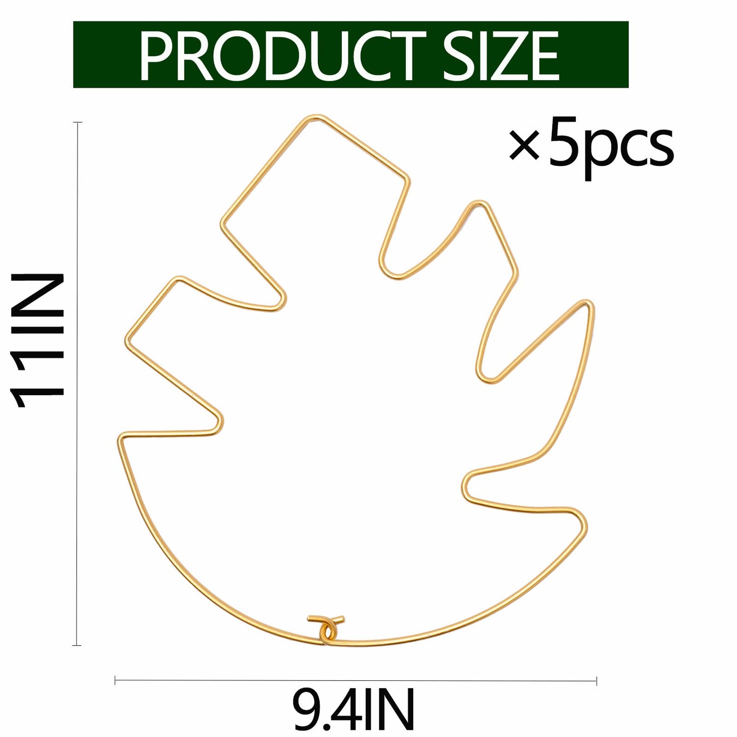 Goooxim 5PCS 11 * 9.4 Inch Monstera Plant Support Stem - Premium Adjustable Leaf Holder & Fishbone Cactus Stake, Durable Gardening Tool for Climbing Plants, Easy Installation & Enhanced Stability