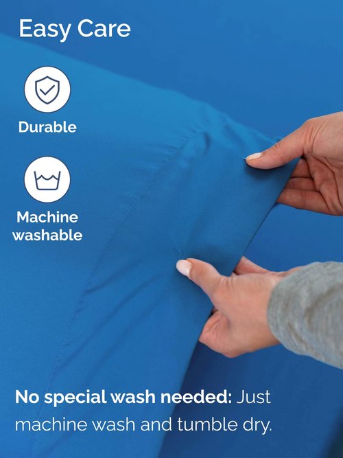 Extra Deep Queen Sheet Set - 6 Piece Breathable and Cooling Sheets - Hotel Luxury Bedding for Women, Men, Kids & Teens - Easy Secure Fit - Soft, Wrinkle Free & Comfy - Extra Deep Pockets - Royal Blue
