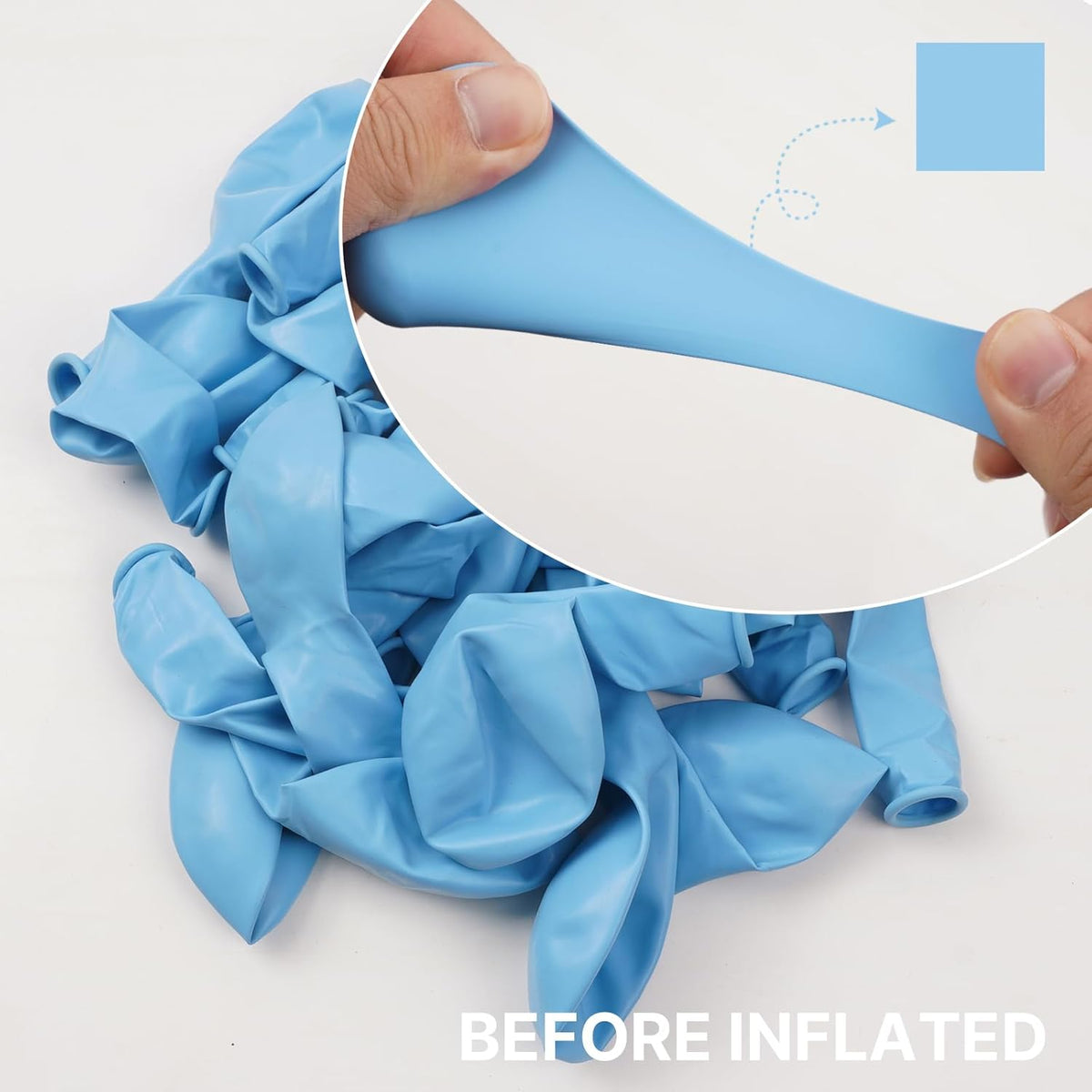 PartyWoo Light Blue Balloon Arch Kit - 85 Pcs in Various Sizes for Graduation, Baby Shower & Birthday Decor