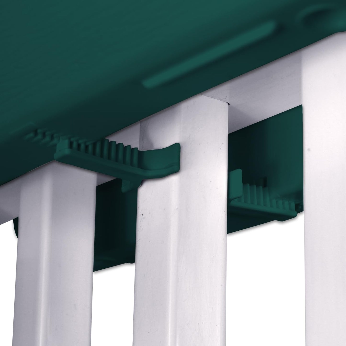 Emsco Group 2443-1 Bloomers Railing Planter with Drainage Holes, Hunter Green