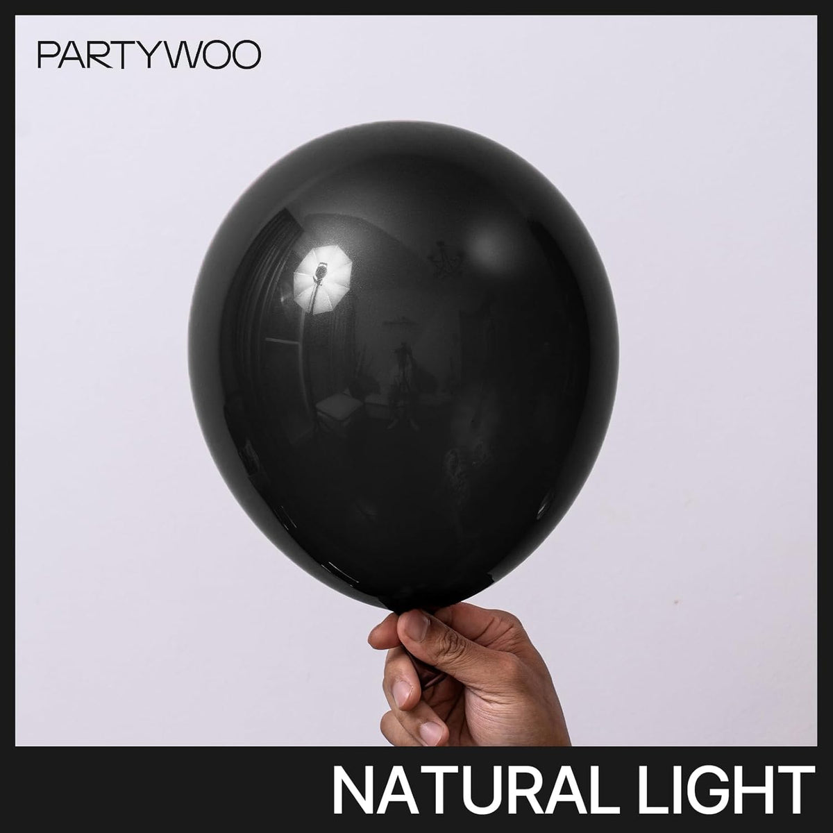 PartyWoo Black Balloons - 128-Piece Arch Kit with Various Sizes for Baby Showers & Parties | 5-18 Inch
