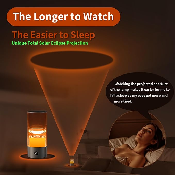 Improving Sleep-Table Night Light to Relax Mood，Protect Eyes with Dimmable Bedroom Light ，Rechargeable Small but Powerful Portable Led Lamp for Outdoor/Camping/Sleep Aid-2 Packs