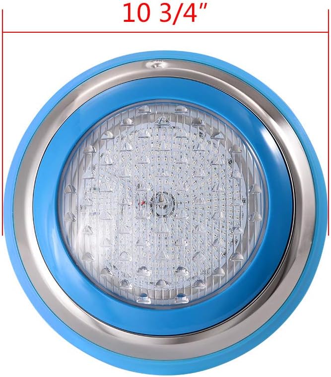 amopacorp for Inground Pool Fountain Pond Swimming LED Light Waterproof IP68 47W 12V AC Red Green Blue Color Changing Wall Surface Mounted with Remote Controller