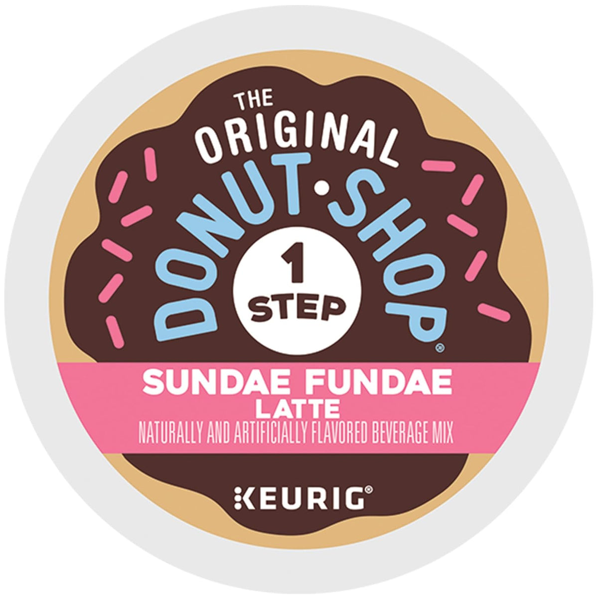Original Donut Shop | Sundae Fundae One-Step Latte K-Cup Pods - 20 Count for Keurig