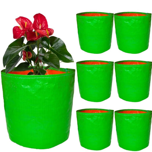 Plant Grow Bags ( 24x24 inch,) Reusable Fabric Grow Bags for Plants – Breathable & Durable Garden Pots for Vegetables, Herbs, and Flowers – Perfect for Indoor/Outdoor Use ( Pack of 7, Green Color )