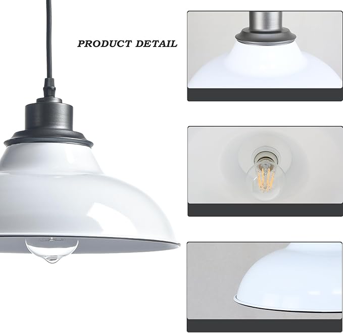 White Pendant Light Fixtures Modern Hanging Pendant Light for Kitchen Island Living Room Dinning Room Nordic Style