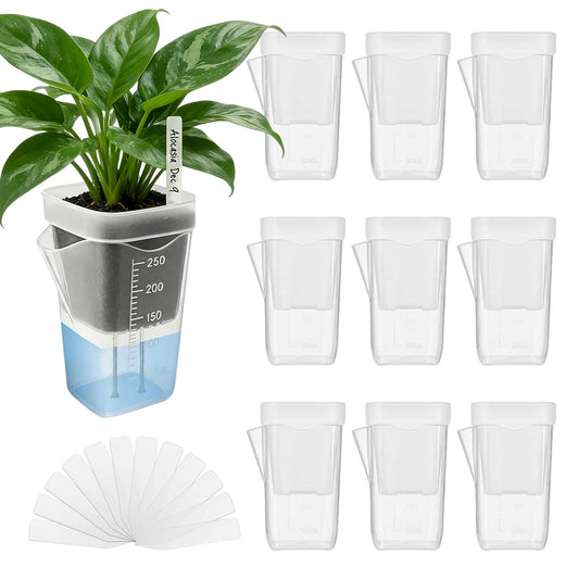 Flower Pots for Plants,Self-Watering Transparent Plant Planter | Mini Clear Flower Containers,for Semi-Hydro Propagation Cuttings Seedlings African Violets Balcony Bedroom Living Room