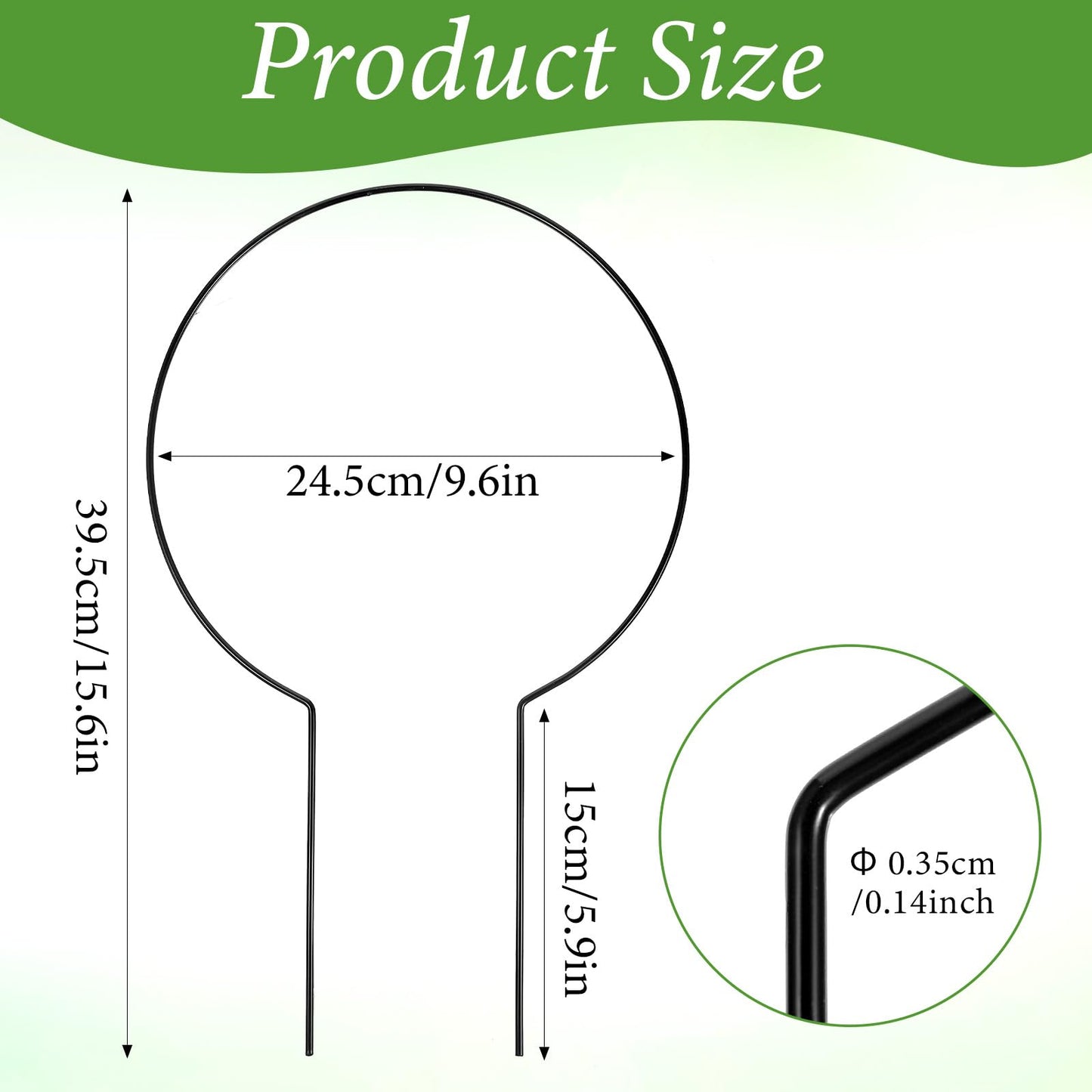 10 Pcs Small Trellis for Climbing Plants, Indoor Outdoor Plant Trellis, Circle Trelli Plant Supports for Potted Plants Vines Hoya Flower Topiary Frames