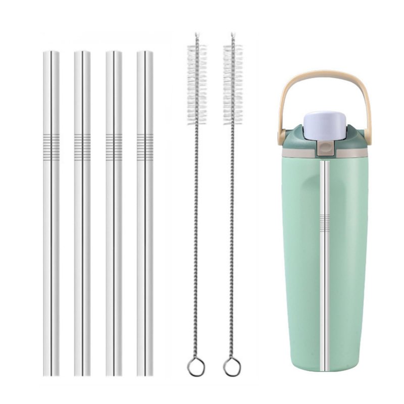 Metal Straw Replacement Compatible With Owala FreeSip Sway 30oz Water Bottle，Reusable Stainless Steel Straws Fit for Owala Water Bottles