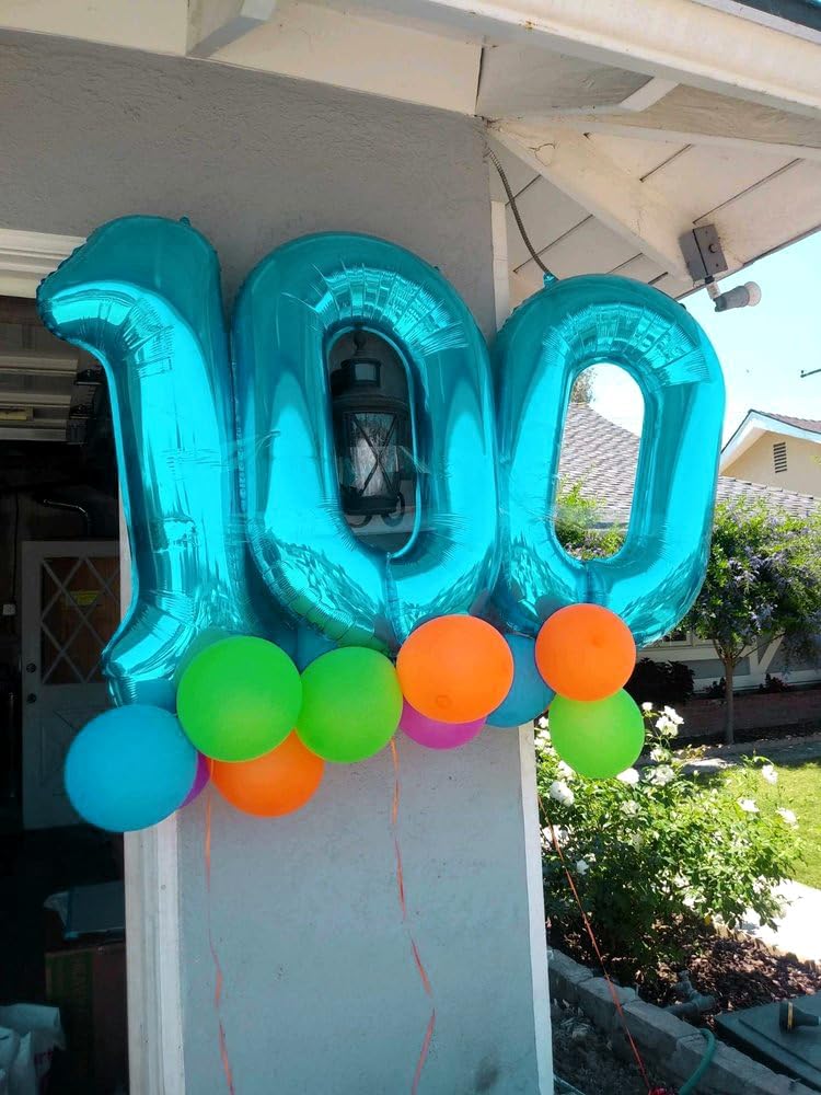 Number 5 Balloon by [Brand Name] - 40 Inch Light Blue Giant Foil Balloon for 5th Birthday Party Decorations
