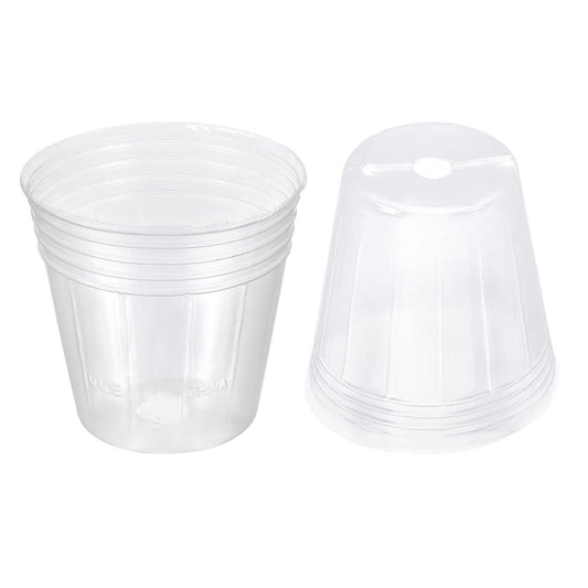 PATIKIL 2.5 Inch Plastic Plant Nursery Pots, 40 Pack Flower Starting Container for Indoor Outdoor, Clear