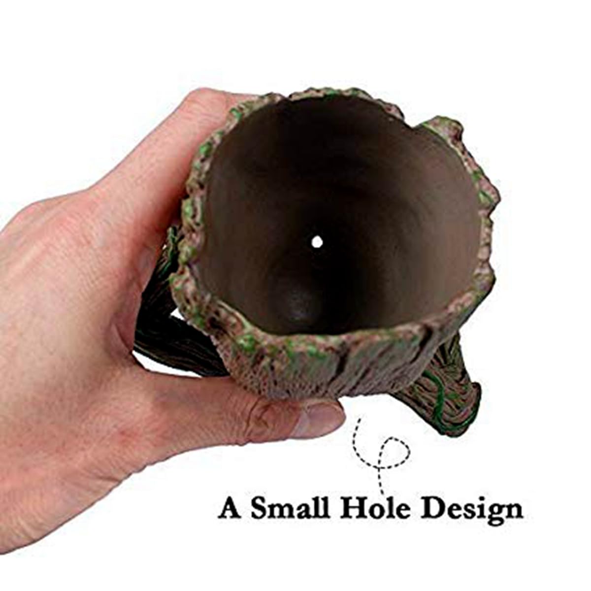 WT WINGTENG Unique Planter for Indoor Plants Pot Cactus Cute Flowerpot with Drainage Hole,Funny Succulent Planters Home Decor Adorable Christmas Birthday Gift for Plant Lovers -6 inch