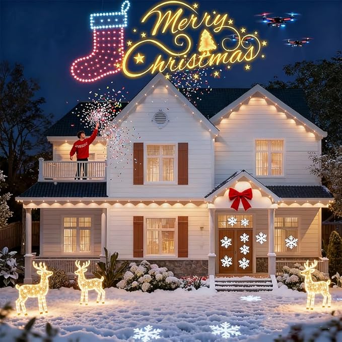 Permanent Outdoor Lights,Smart Outdoor Christmas Lights 24V with IC+RGB 20 LED, IP67 Waterproof Eaves Lighting with 213 Modes for Holiday,Party, Daily, APP/Remote Control