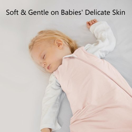 BubblePanda Bamboo Sleep Sack - Soft 2-Way Zipper Toddler Blanket for Ages 6-12 Months | 1.0 Tog