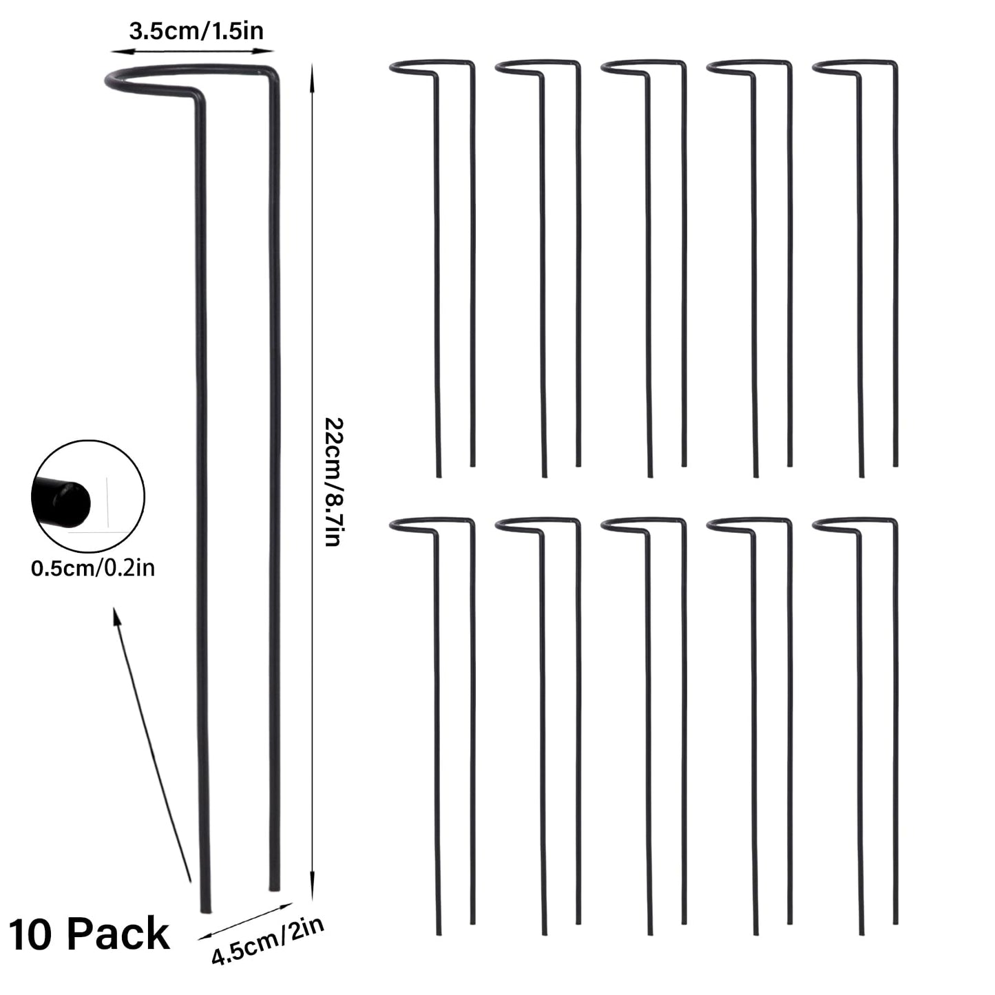 GOOOXIM 10 Pack Indoor Plant Support for Monstera Trellis Stakes and Stem Holder - Perfect for Small Indoor Plants, Desktop Gardens & Flower Shelf Use, Easy to Set Up and Efficient Support
