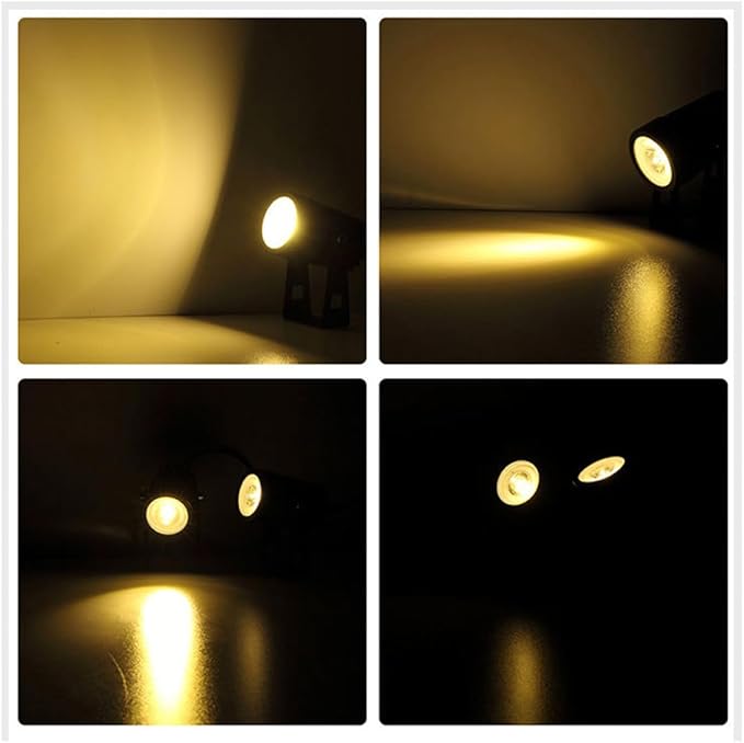 ibasenice Solar Lawn Lamp LED Lighting Tool Warm Light 3000k Waterproof In-ground Landscape Light Garden Decorative Outdoor Ground Plug for Patio Lawn