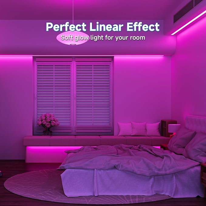 BTF-LIGHTING FCOB COB FOB LED Strip Lights 5V USB Powered 9.8FT 960LEDs Purple Color 8mm Width Dimmable CRI 90+ with 3M Tape Flexible High Density for 3D Printer TV Backlight PC DIY Decor