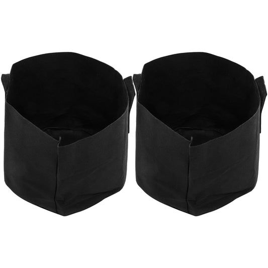 TOYZFRIENDY 2pcs 15 Gallon Black Fabric Plant Grow Bags for Potato and Vegetable Gardening, Thickened Nonwoven Nursery Containers with Aeration for Outdoor Patio and Lawn Use
