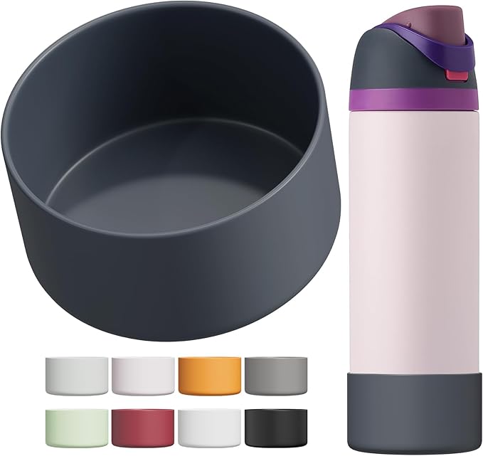 Silicone Boot for Owala Water Bottle 24/32/40 oz, Anti-Slip Protective Sleeve for FreeSip/Twist/Flip Water Bottles, BPA Free, Bottom Bumper Cover Protects Water Bottles from Scratches