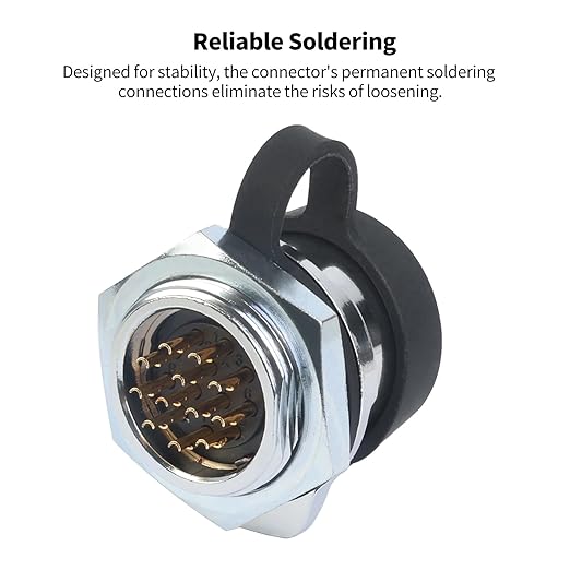 CNLINKO LP-20 12 Pin IP68 Waterproof Connector M20 Male Plug Female Socket Fast Locking 2-12 Pin Circular Connector for Stage Lighting Solar Panel Wiring(12 Pin)