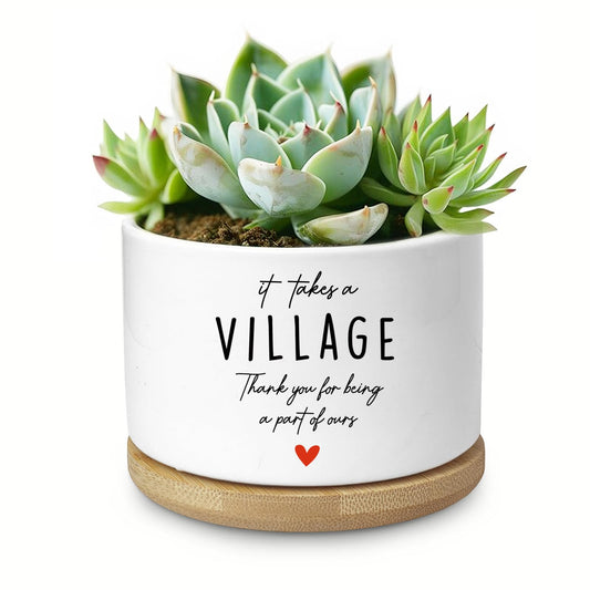 Aryabtya Thank You Appreciation Gifts for Boss Teacher Women, Funny Succulent Planter, Flower Cactus Plant Pot for Indoor Plants, Office Home Windowsill Decor Planter Gift (No Plants)