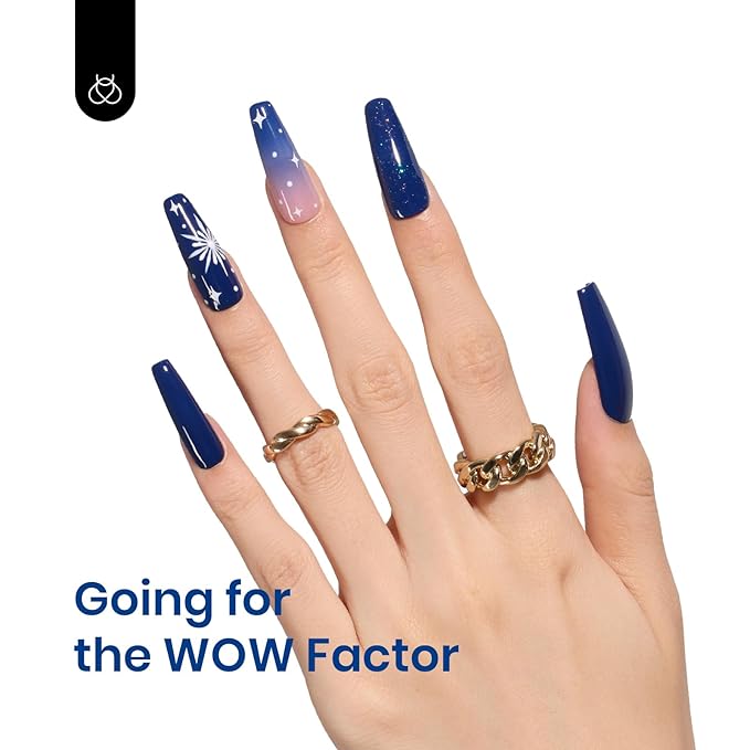 Beetles Gel Nail Polish 15 ml Midnight Navy Blue Solid Dark Blue Deep Color Soak Off LED UV Lamp DIY Decoration Manicure Art Design Salon at Home Gel Nail Gifts for Her