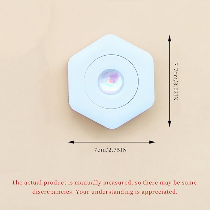 2-Pack Sunset Lamp Projection Hexagonal Colorful Sunset Red Wall Lamp LED Touch Control Two Brightness Adjustable Cabinet Decorative Light