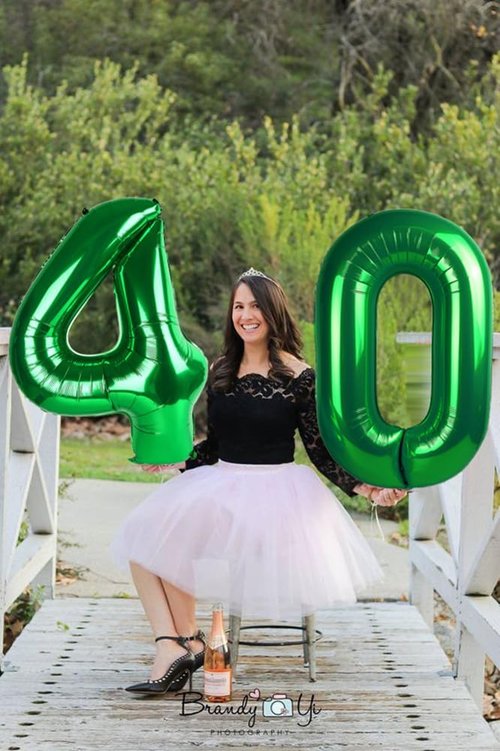 2 Numbers Balloon - 40 Inch Dark Green Birthday Decor for 2nd, 12th, 21st Parties & Celebrations