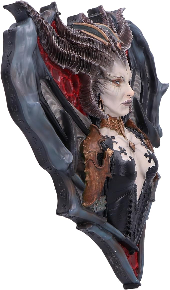 Nemesis Now Diablo® IV Lilith Wall Hanging Sculpture 30cm, Resin, Green, Cast in the Finest Resin, Expertly Hand-Painted