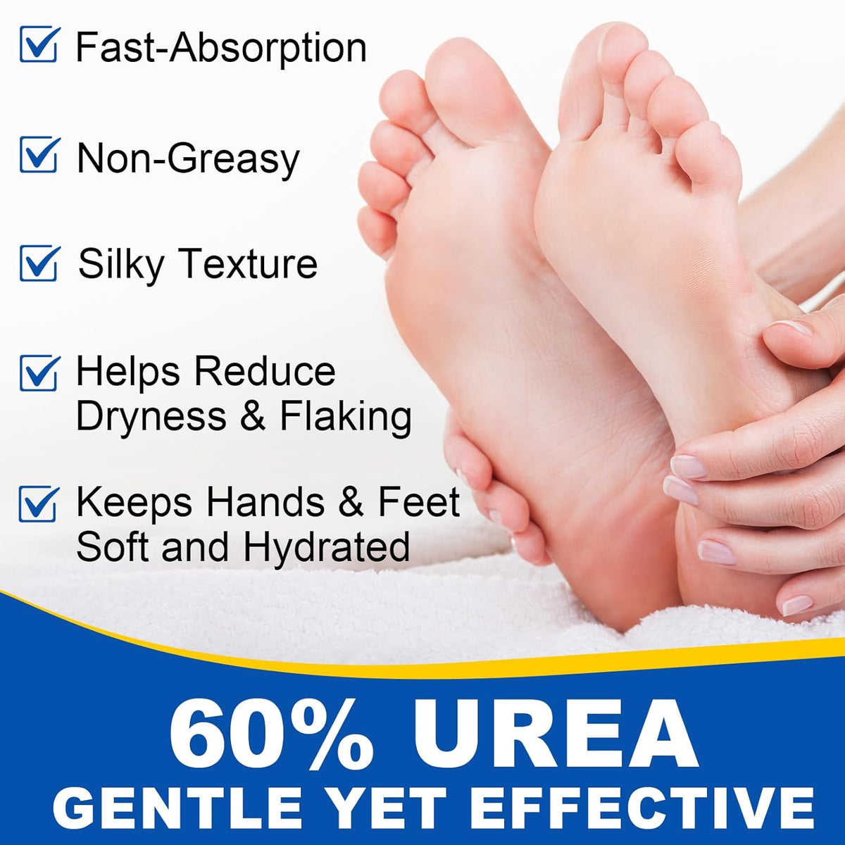 Skiennix Urea Cream Stick - Maximum Strength 60% Urea & 2% Salicylic Acid for Dry Cracked Skin | 1.4oz