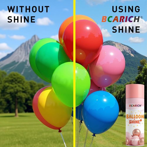 Balloon Shine Spray - 15oz High Shine Formula for Long-Lasting Latex & Foil Balloons | Waterproof & Instant Shine
