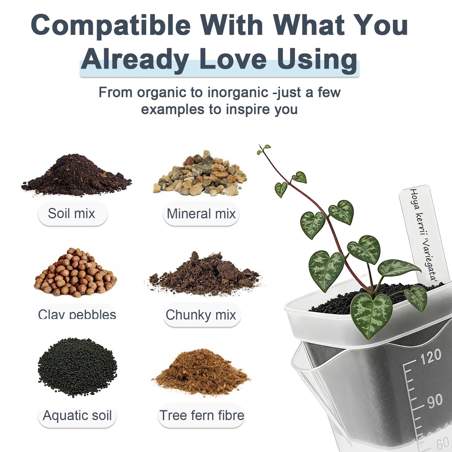 15 Pack 2" Self Watering Pots for Indoor Plants,Mini Clear Plastic Planters with Water Level Indicator & Drainage Holes for Alocasia Propagation, African Violets, Seedlings, Cuttings and Succulents
