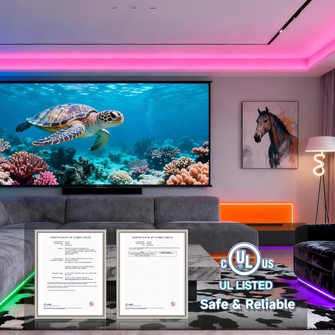 BTF-LIGHTING SK6812(Similar WS2812B) UL Listed RGBW RGB+Cool White(6000K) Individually Addressable DC12V 16.4FT 60LED/m 4 Colors in 1 Light Dream LED Strip IP65 White PCB(No Adapter or Controller)