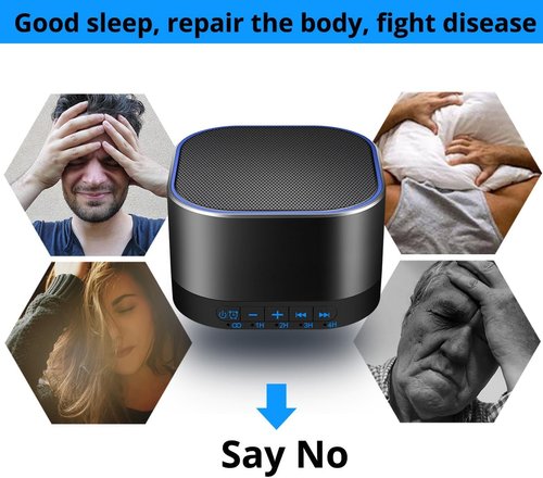 Magicteam White Noise Machine - 20 Soothing Sounds, Memory Function & 32 Volume Levels | AC/USB Powered