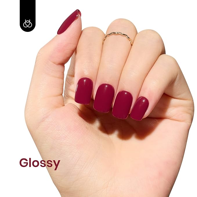 Beetles Red Gel Nail Polish, 1 Pcs 15ml Wine Red Burgundy Soak Off Gel Polish Nail Art Manicure Salon DIY Design Decoration Home Uv Nail Lamp Needed