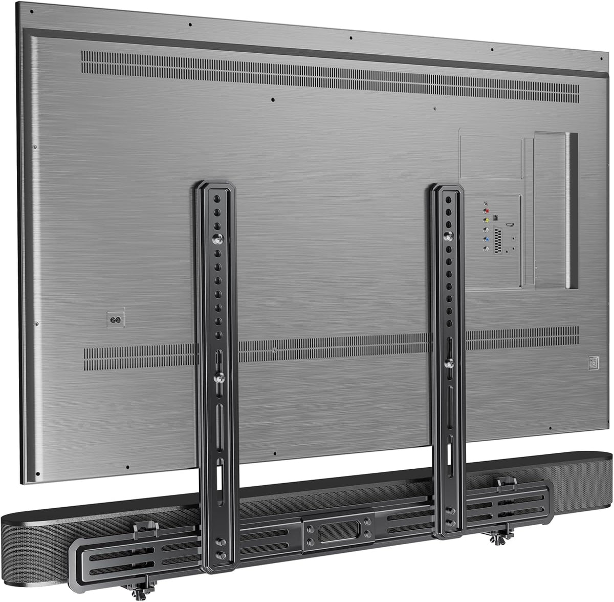 Perlegear Soundbar Mount - Versatile Under TV Sound Bar Holder | Supports Up to 15 lbs, Non-Slip Base, Extends 3.5” to 6”