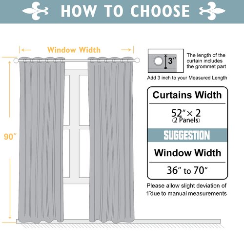 ChrisDowa Blackout Curtains 90 Inches Long 2 Panels Set for Living Room, Grommet Thermal Insulated Room Darkening Curtains for Bedroom (Burgundy Red, 52 x 90 Inch)