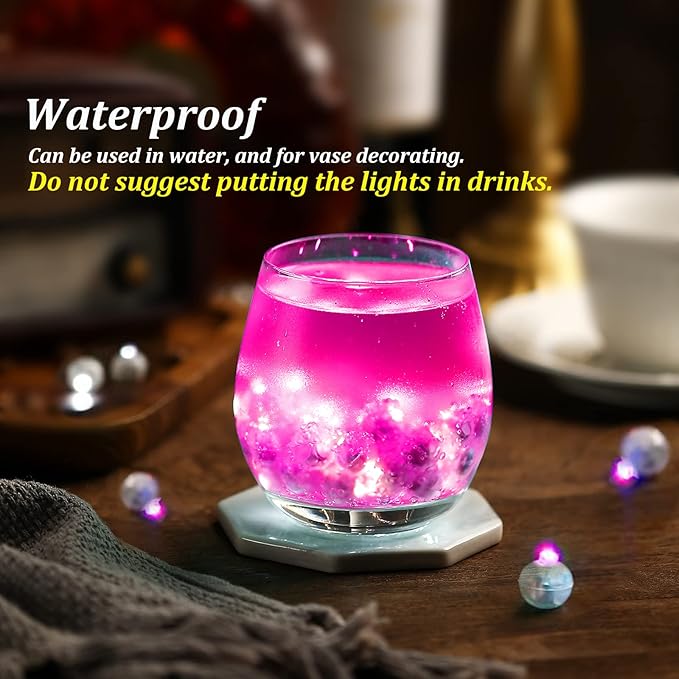 100PCs Mini Led Lights, Led Balloons Light for Neon Party Lights, Paper Lanterns, Easter Eggs, Birthday Party, Wedding, Halloween, Christmas Decoration (Glow Steadily Pink)