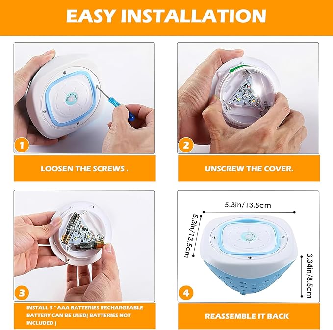 DOITOOL LED Underwater Pool Light Floating Submersible LED Lamp Waterproof for Pools and Fountains with Color Changing Function