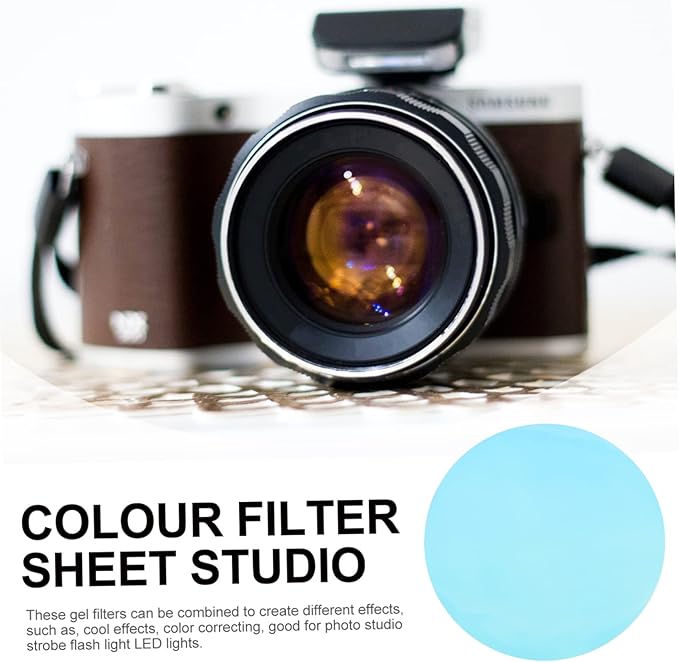 10pcs Correction Gel for Lighting Effects Lightweight and Portable Film for Photography Video Stage and Party Use