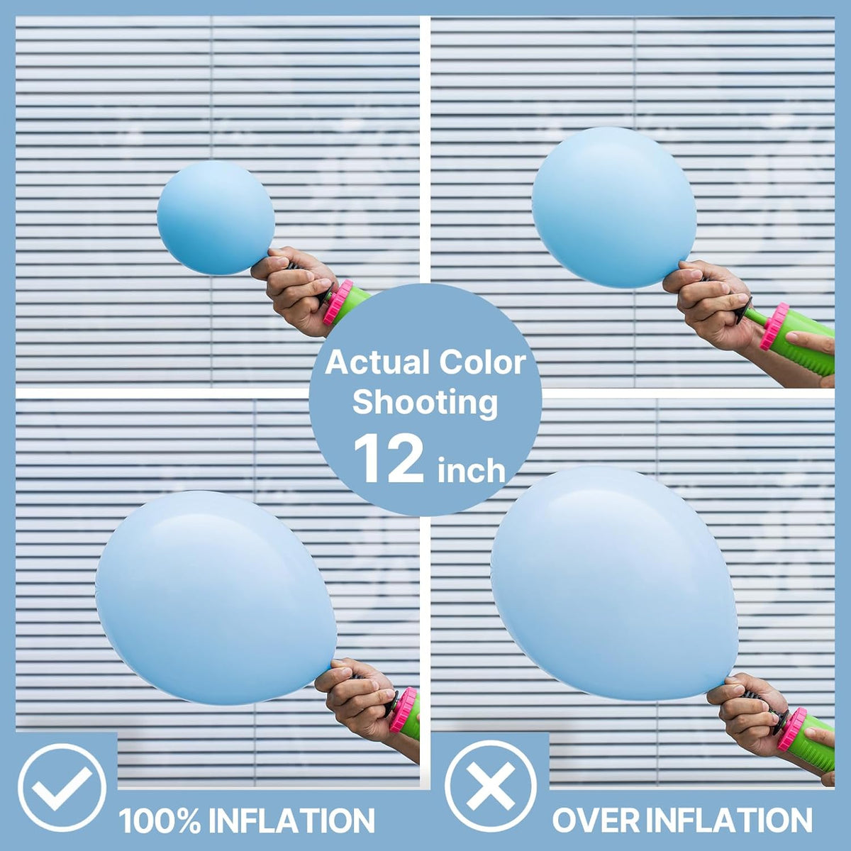 PartyWoo Light Blue Balloon Arch Kit - 85 Pcs in Various Sizes for Graduation, Baby Shower & Birthday Decor