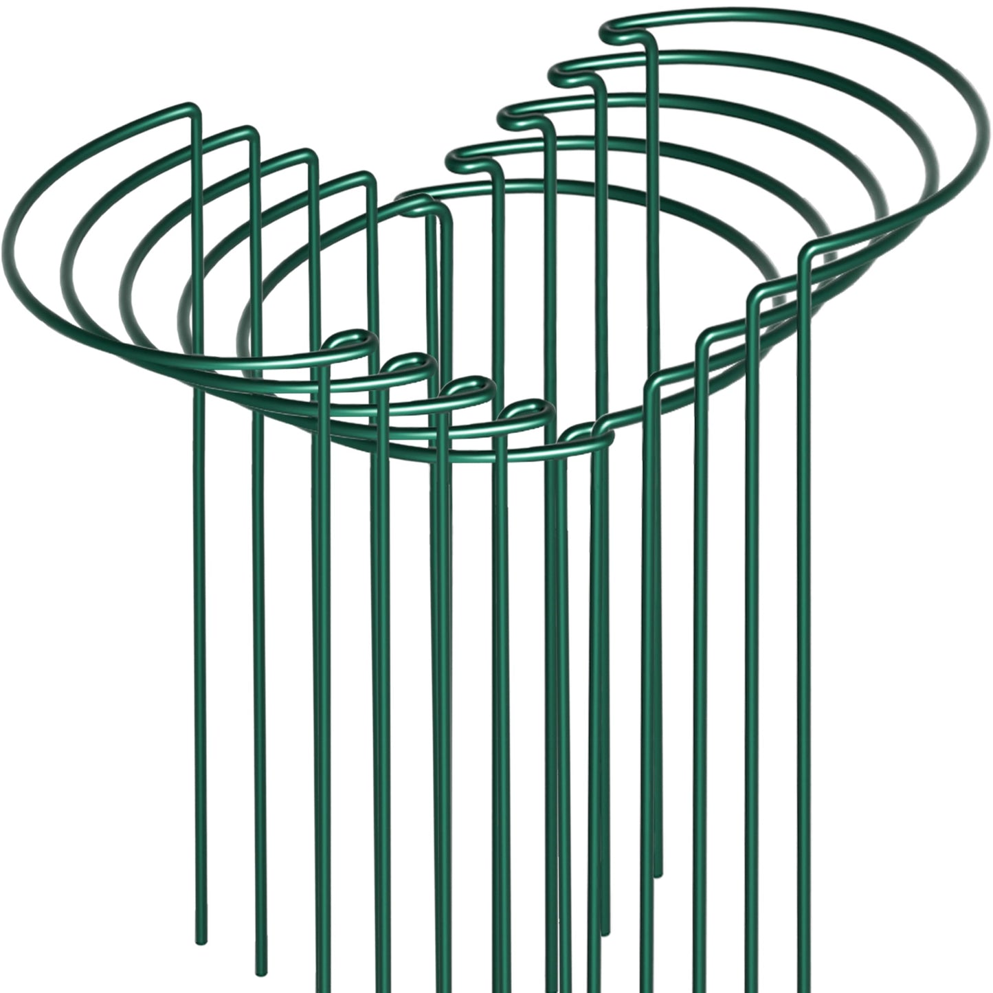 SORANGEUN 10 Pack Peony Cages and Supports, 10" (W) x 24"(H) Plant Support, Heavy-Duty Metal Plant Support Stakes, Plant Stakes for Outdoor & Indoor Plants, Perfect for Flowers and Vegetable