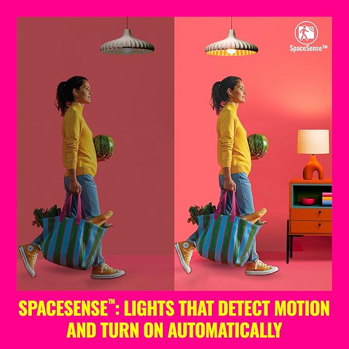 WiZ Connected Smart Light Bulbs, 2-Pack, Color A19 60W 800LM E26 Indoor LED Lights, Smart Bulbs with Motion Detection, Control with Voice or App