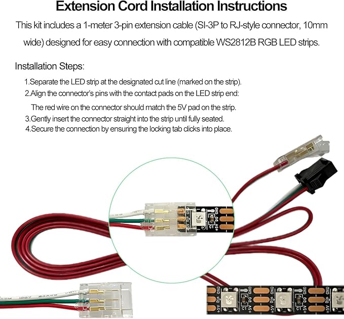 WS2812B RGB LED Strip Light Bundle-ZH037 1M/3.28FT APP Control for Bambu Lab X1/P1P/P2S/H2D 3D Printer Accessories MakerWorld Models Lamp 60 LEDs Ideal DIY 3D Print