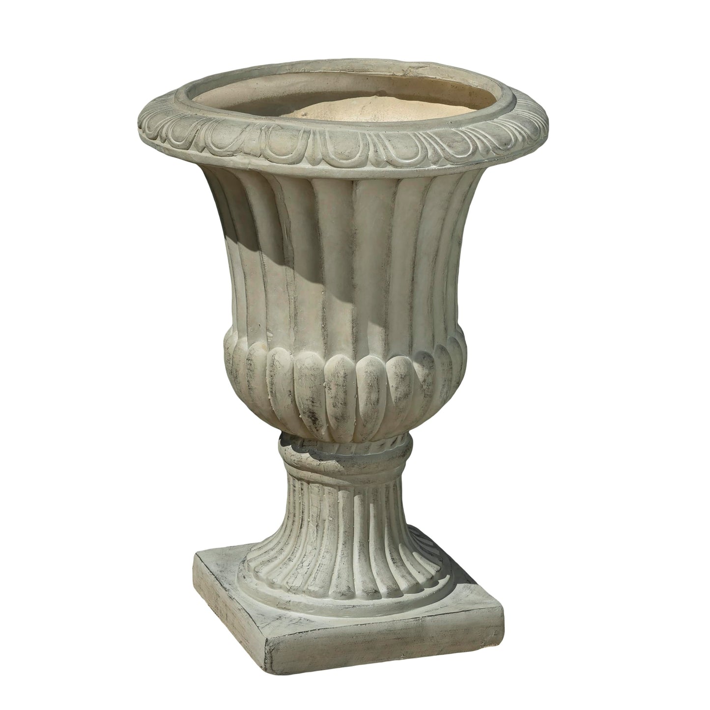 Rpuzonier 26" Large Urn Planters for Outdoor Plants, Outdoor Garden Planter Urns Flower Pots, Versatile Garden or Home Decor, No Assembly Required (Antique Green)