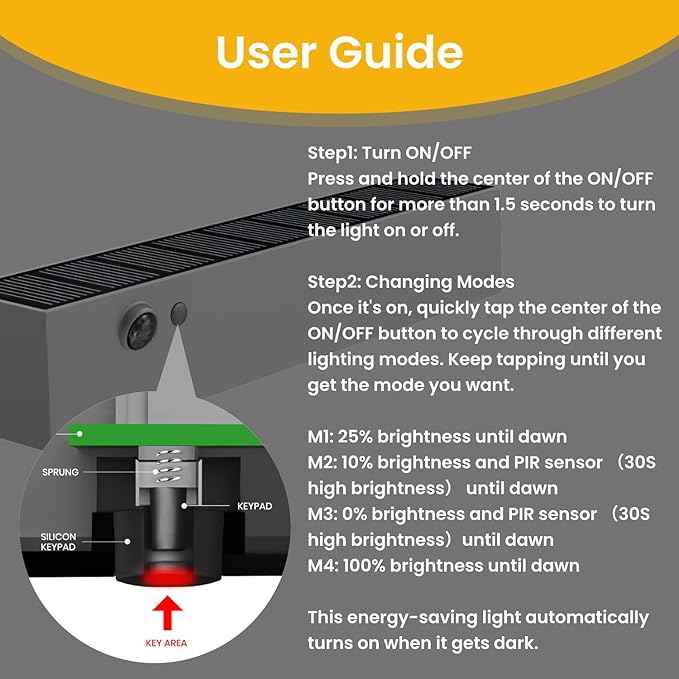 Solar Outdoor Lights, Solar Light with Motion Sensor for House Sign, IP44 Waterproof 1000LM 4000K Modern-Luxury Style Non-wiring Anti-glare Wall Sconces for Post, Front Door, Yard, Garage, Garden