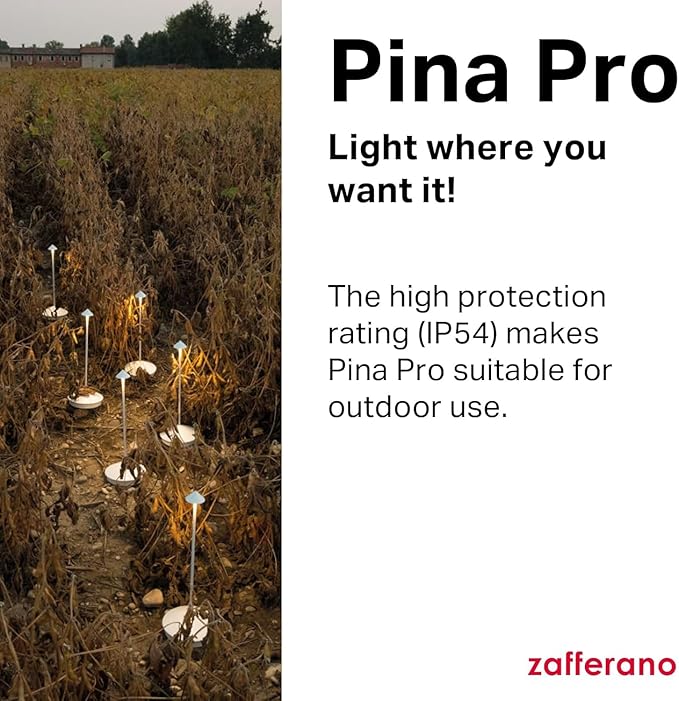 Zafferano, Pina Pro Lamp, Rechargeable Cordless Table Lamp with Touch Controls, Suitable for Indoor and Outdoor, Dimmer, 2200-3000 K, Height 11.4 Inches, Sage Color
